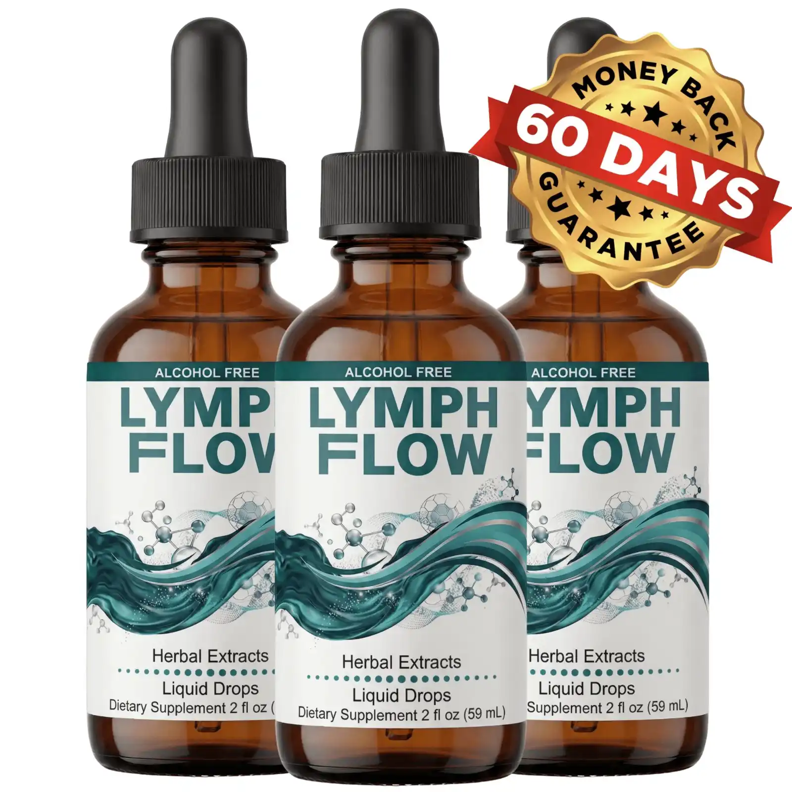 Lymph Flow™ Alcohol-Free Herbal Lymphatic Support Supplement
